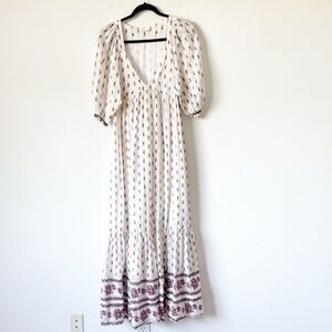 MASSCOB Floral Cream Maxi Dress small